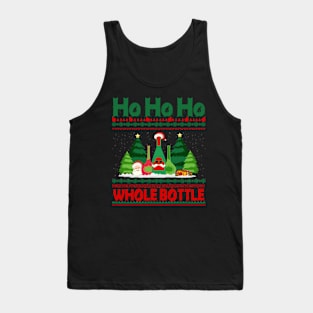 Ho Ho Ho Whole bottle Funny Christmas T-shirt Tank Top